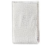 BESPORTBLE Carnet de Score de Golf Portable en Cuir PU Argenté, Porte-Cartes de Score Compact Léger, Bloc-Notes de Pointage pour Golf en Extérieur, Accessoire Indispensable pour Suivi