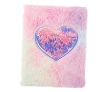 BESPORTBLE Carnet Peluche avec Serrure pour Filles Journal Cute Au Motif Cœur Cahier de Dessin et pour Écolières pour Garçon Fille et Adolescents