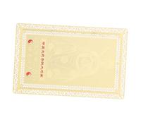 BESPORTBLE Carte Amulette Chinoise Tai Sui 2024 en Métal Doré, Protection Énergétique Portable, Chance Et Bénédiction pour Usage Personnel Et Nouveaux Commencements