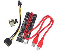 BESPORTBLE Carte D'extension Pcie Graphique pour Ordinateur Portable, Accessoire Gpu Externe Indépendant, Connecteur Pci-e 1x vers 16x, Extension Informatique pour Mining, Noir