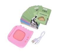 BESPORTBLE Carte Éducative Bilingue pour Garçon Fille Éveil Sonore avec Cartes et Lectures Audio Chinois et Anglais Outil Apprentissage Linguistique Précoce pour Ans Pédagogique Interactif