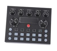 BESPORTBLE Carte Externe DJ avec Éclairage Coloré Changeur de Voix Intégré Double Entrée Micro pour Diffusion Mobile et PC Effets Sonores Améliorés pour Streaming Live