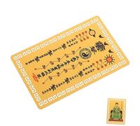 BESPORTBLE Carte Taisui Chinoise de Richesse et Protection Design Délicat sans Arêtes Feng Shui pour Porte et Sac