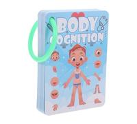 BESPORTBLE Cartes Apprentissage Corps pour Préscolaire de Cartes Éducatives Légères et Portables Outil Accompagnement Parents-garçon Fille pour Éveil Corporel des Tout-Petits