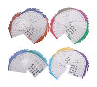 BESPORTBLE Cartes D'accords de Piano pour Étudiants Débutants, Jeu de 1 Set en Papier Diagrammes Colorés, pour Performances et Apprentissage Musical