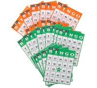 BESPORTBLE Cartes de Bingo Créatives 60 Pièces, Papier Sûr et Grosse Taille, Fournitures de Jeu pour Loto Couleurs, Jeu Loto pour Garçon et Filles et Adultes, Activités Couleur Aléatoire