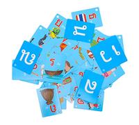 BESPORTBLE Cartes Flash d'apprentissage Thaï pour Garçon et Filles, 90 Pièces, Petites Cartes Éducatives Colorées, Jeu Pédagogique Préscolaire pour Tout-Petits, Développement Mémoire