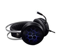 BESPORTBLE Casque de Jeu Filaire USB 71 Stéréo avec Micro Long Coussinets Souples Circum-Auraux Éclairage RGB Lumineux Accessoire Gaming PC pour Jeux en Ligne et Compétition