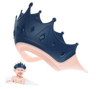 BESPORTBLE Casquette de Bain Ajustable pour Garçon Fille Bonnet de Couronne Réglable Protection Cheveux et Yeux pour Tout Petits Chapeau de Lavage PP Sécurité Salle de Bain Garçon Fille Bleu