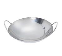 BESPORTBLE Casserole Inox 9 Pouces à Double Poignée Poêle Anti-Débordement sans Revêtement Marmite Épaisse pour Fruits de Mer Rapide pour Bar et Petits Plats Mijotés