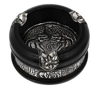 BESPORTBLE Cendrier Artisanal en Bois 75 CM Porte-Cendrier Créatif pour Bureau et Maison Récipient à Cendres de Cigarettes Décoration Intérieure Style Sud-Est Asiatique Usage Intérieur