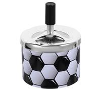 BESPORTBLE Cendrier Cigarette en Métal Couvercle Incassable, Accessoire Cigare Créatif et Résistant à l'usure, Porte-cendrier de Table Domestique pour Usage Maison et Coupe Monde