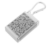 BESPORTBLE Cendrier Mini Portable en Métal Argenté, Compact et Robuste, Design Élégant pour Voiture et Activités en Extérieur