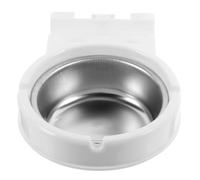 BESPORTBLE Cendrier Mural en Acier Inoxydable Blanc Conteneur de Stockage Compact Cendrier Mural Intérieur pour Maison Bar Toilettes Usage Commercial Nettoyage Facile Design