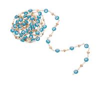 BESPORTBLE Chaîne Cuivre Cœur Œil Turc Protecteur Perles Chaîne Maillons Flexible pour Bracelet Collier DIY Mode