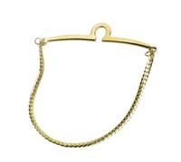BESPORTBLE chaîne de cravate d'or chaîne de cravate pour hommes chaîne à nouer torsadée Golden