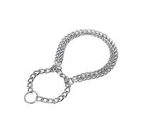 BESPORTBLE Chaîne De Dressage pour Chien À Double Rangée Métal Plaqué De 2 Mm Longueur 40 Cm Robuste Et Résistante À La Décoloration Réglage Facile