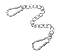 BESPORTBLE Chaîne Suspendre en Acier Inoxydable 30 Cm X 4 Mm pour Balançoire et Paquet de Frappe, avec 2 Mousquetons Résistants la Corrosion, Kit Suspendre Extérieur Polyvalent pour Hamac