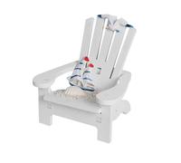 BESPORTBLE Chaise de Plage Miniature Décorative pour Micro-paysages et Petits Jardins Modèle Nautique Blanc Ornement Léger et Sécurisé pour Décoration Bord de Mer Mini Meuble Intérieur et