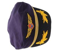 BESPORTBLE Chapeau brodé au fil chapeau de de capitaine de yacht croisière costume de capitaine
