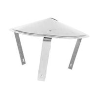 BESPORTBLE Chapeau Cheminée Extérieur Acier Inoxydable Protection Antipluie pour Conduit de Fumée Couvre Vent pour Sortie de Toit Corrosion et Usage Longue Durée