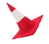 BESPORTBLE Chapeau Cône de Signalisation Rouge et Blanc Chapeau de Fête Fantaisie de Cône Accessoire Léger et Réutilisable pour Carnaval Anniversaire et Déguisement