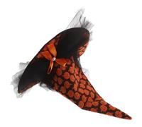 BESPORTBLE Chapeau de Sorcière pour Halloween Chapeau Décoratif avec Motif Citrouille pour Femme et Garçon Fille Accessoire de Déguisement
