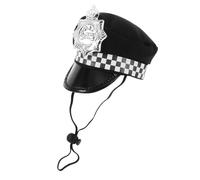 BESPORTBLE Chapeau Policier Ajustable pour Animaux avec Sangle Accessoire Costume pour Chiens Et Chats Confortable Et Sécurisé Fête Animalière Et Photo Fournitures pour Animaux