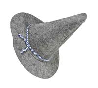 BESPORTBLE Chapeau Sorcier Gris Épouvantail Feutre pour Halloween Costume Adulte Sorcier et Sorcière Accessoire Cosplay Polyvalent pour Fête Déguisée et Photographie Thématique