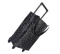 BESPORTBLE Chariot de Courses Pliable Étanche Noir avec Système Escalier Renforcé, Paquet à Provisions Multifonction Grand Volume pour Supermarché, Camping et Transport Urbain Facile