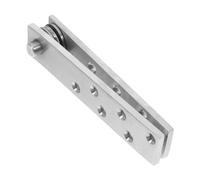 BESPORTBLE Charnière de Porte Invisible Charnière Pivotante en Acier Inoxydable Argenté Pivot 360° Structure Ciel et Terre pour Portes Cachées