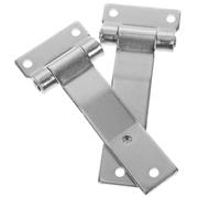 BESPORTBLE Charnières Robustes en Acier Galvanisé Argenté 2pcs pour Porte et Boîte de Distribution, Charnière Industrielle Lourde Meilleure Fonctionnalité, Usage Extérieur