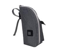 BESPORTBLE Chauffe-biberon Voiture Portable Pour Bébé, Réchaud à Bouteille Gris, Matériau Doux, Maintien Température Stable, Paquet Chauffant Isolant Pour Voyage, Usage Quotidien,
