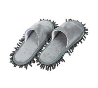 BESPORTBLE Chaussons de Nettoyage Unisexes Microfibre Lavables et Antidérapants Semelle Chenille pour Sols Confortables et Respirants avec Ouverture Orteils Adaptés Maison Hiver