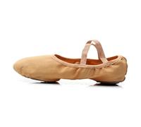 BESPORTBLE Chaussures de Ballet Camel pour Femme Semelle Antidérapante Professionnelle Bande Élastique Ajustée Adaptées Danse Traditionnelle et Danse Moderne Légères et Durables