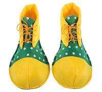 BESPORTBLE Chaussures de Clown Adultes Unisexes Moyenne Design avec Lacets Ajustables Accessoires Costume Halloween Carnaval Fête