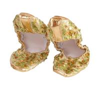 BESPORTBLE Chaussures de Danse Latine Antidérapantes Dorées Paillettes Semelle Ronde XL Accessoires de Ballet et Danse Contemporaine Confortables pour Entraînement Intérieur