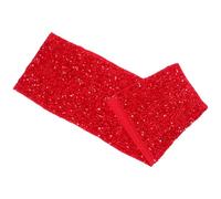 BESPORTBLE Chemin de Table à Paillettes Rouge 30x180 Cm, Rectangulaire | Flanelle Polyester, Style Nordique Romantique, Décor Scintillant, Fêtes, Mariage, Anniversaire