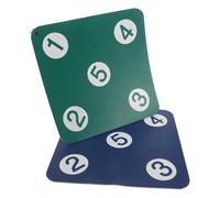 BESPORTBLE Cible D’entraînement D’Escrime Murale 33 Cm, Ensemble 2 Pièces Bleu Foncé et Vert, Absorbant Les Chocs, Compatible Fleuret Sabre Épée, Équipement de Précision pour