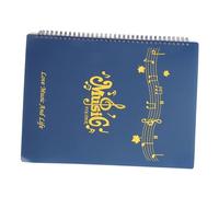 BESPORTBLE Classeur à Partitions Antireflet Pages pour Musiciens Dossier Modifiable pour Piano Guitare et Orchestre Rangement Pratique et Polyvalent