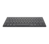 BESPORTBLE Clavier Hébreu sans Fil Ultra Fin Full Size ABS pour Bureau | Support Langue Hébraïque, Format Complet, Design Discret, Usage Professionnel, Finition Noire