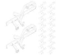 BESPORTBLE Clips de Cantonnière Transparents 20 Pièces 1,81 Pouces pour Stores Horizontaux, Pinces de Fixation Discrètes en Plastique pour Cantonnière de Fenêtre, Accessoires de