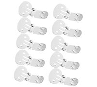 BESPORTBLE Clips De Chaussures En Acier Inoxydable 10pcs Accessoires Diy Grands Clips Plats 32mm x 20mm Pour Femmes Décoration De Chaussures Usage Quotidien