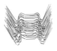 BESPORTBLE Clips De Fixation Pour Vitres De Serrage w En Acier Inoxydable 1,2x75x30 Mm Pour Serrage Jardin 50 Pièces Clips Métalliques Résistants Usage Extérieur