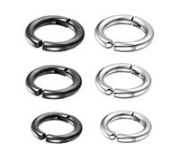 BESPORTBLE Clips D'oreille en Acier Titane pour Homme, 6pcs Boucles D'oreilles Rondes Non Percées, Style Créatif et Élégant, pour Toutes Occasions
