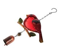 BESPORTBLE Cloche à Vent Oiseau Carillon Éolien à Oiseaux Carillons Éoliens Solaire Carillons Extérieurs Charme du Vent Animal De Compagnie Porte Belvédère Décor Rouge Fer Forgé
