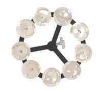 BESPORTBLE Cloche de Batterie Cuivre Argentée Robuste Accessoire Percussion Hi-hat Compact et Résistant pour Musiciens