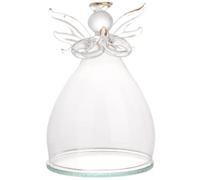 BESPORTBLE Cloche en Verre d'ange pour Fleurs Éternelles Décoration Micro-Paysage DIY Couvercle en Verre Transparent Accessoire Décoratif Intérieur Présent Saint-Valentin 1 Pièce
