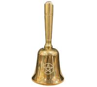 BESPORTBLE Clochette à Main Pentagramme Laiton Mini Cloche de Rituel Décorative pour Décoration Bureau et Maison