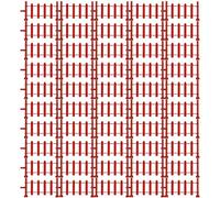 BESPORTBLE Clôture Factice en Plastique 50 Pièces Double Crochet Accessoire de Clôture Ferme et Table de Sable Décoration Miniature pour Zoo et Jardin